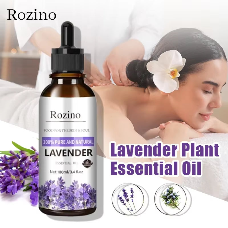 100Ml Lavender Plant Essential Oil SPA Moisturizing Comfortable Calming Nourishing and Moisturizing Massage Essence No Additive