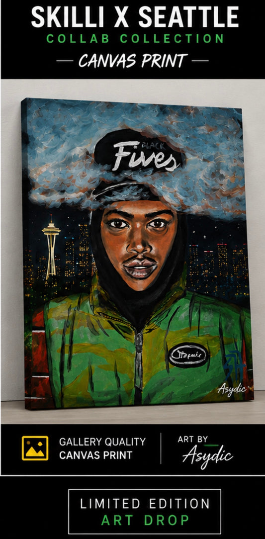 SKILLI X SEATTLE | Limited Edition Art Drop by Asydic