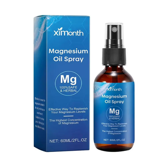 Natural Magnesium Oil Spray Essential Oil Magnesium Spray Relieve Muscle Body Pain Smoothes and Softens Skin for Restlessne F9H3